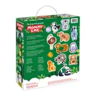 Banana Panda, First Jumbo Puzzle Mami si eu, set de puzzle-uri, pentru varsta de 18 luni+, 22 piese