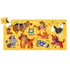 Banana Panda, I Love Puzzle, Caini, set de puzzle-uri, pentru varsta de 3+, 40 piese