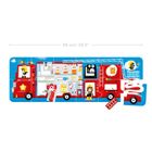 Banana Panda, Make-a-Match Puzzle Camion de pompieri, puzzle de podea, pentru varsta de 2+, 23 piese