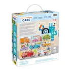 Banana Panda, Moto Jumbo Puzzle Masini, set de puzzle-uri, pentru varsta de 3+, 40 piese