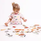 Banana Panda, Progressive Puzzle Animalute din padure, set de puzzle-uri, pentru varsta de 2+, 33 piese