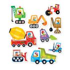 Banana Panda, Progressive Puzzle Vehicule de constructie, set de puzzle-uri, pentru varsta de 2+, 33 piese