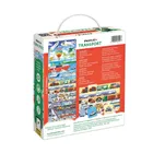 Banana Panda, Puzzle + Transport, set de puzzle-uri, pentru varsta de 4+, 60 piese de puzzle, 32 placute suplimentare