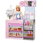 Barbie, Cafenea, set de joaca cu papusa si accesorii
