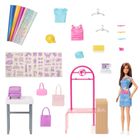 Barbie, Designer de moda, set de joaca cu papusa si accesorii