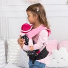 Bayer Design, EasyCarry, marsupiu pentru papusi, negru-roz