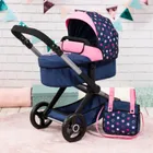Bayer Design, Xeo, carucior multifunctional pentru papusi, bleumarin-roz