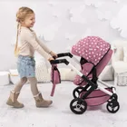Bayer Design, Xeo, carucior multifunctional pentru papusi, roz