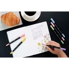 Bic, Intensity Dual Tip Pastel, marker dublu, 6 buc.