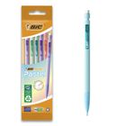 Bic, Matic Pastel, creion automatic cu radiera, HB, Pouch, 0,7 mm, 5 buc.