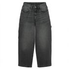 Blugi ajustabili cenusii-negri cu croiala super baggy unisex NOWEAR