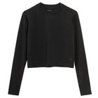 Bluza de antrenament crop top cu croiala mulata NOWEAR