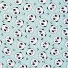 Bocioland, Panda, scutec din bambus, verde menta, 30-30 cm