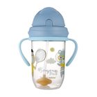 Canpol babies, Bonjour Paris, canita anti-varsare cu pai, albastru, 270 ml