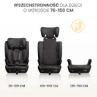 Caretero, Cosy i-Size, scaun auto, negru, 76-150 cm