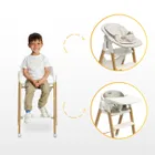 Caretero, Triplo, scaun de masa, 3in1, grey