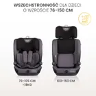Caretero, Vivo i-Size, scaun, grey, 76-150 cm