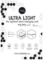 Ceba Baby, Ultra Light, Birthday Bunny, saltea de infasat rigida, 50-70 cm