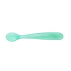 Chicco, lingura moale din silicon, 6 luni+, albastru, 2 buc.