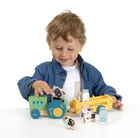 Chicco, My Wood Friends, tractor agricol din lemn