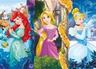 Clementoni, Progressive Super Color, Princess, puzzle 4in1, 360 piese