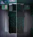 Code, set lenjerie de pat single, Fluo, 160-200 cm