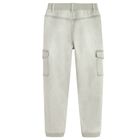 Cool Club, Blugi reglabili pentru baieti, croiala jogger, gri