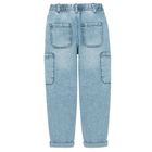 Cool Club, Blugi reglabili pentru baieti, loose, albastru