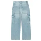 Cool Club, Blugi reglabili pentru baieti, wide leg, albastru