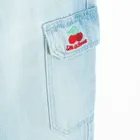 Cool Club, Blugi reglabili pentru fete, wide leg, albastru