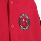 Cool Club, Bluza bejsbolówka chłopięca, cu capse, rosu, imprimeu Spider-Man