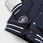 Cool Club, Bluza cu capse pentru baieti, alb-bleumarin, imprimeu Major league team