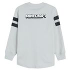 Cool Club, Bluza cu maneca lunga, gri deschis, imprimeu Minecraft