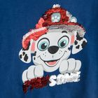 Cool Club, Bluza cu maneca lunga pentru baieti, bleumarin, imprimeu Marshall, Paw Patrol