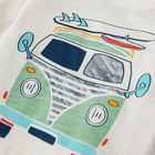 Cool Club, Bluza cu maneca lunga pentru baieti, ecru, imprimeu rulota