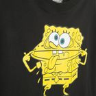 Cool Club, Bluza cu maneca lunga pentru baieti, negru, imprimeu SpongeBob