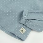Cool Club, Bluza cu maneca lunga pentru fete, albastru deschis, cu volane
