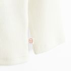 Cool Club, Bluza cu maneca lunga pentru fete, din tricot striat, alb