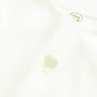 Cool Club, Bluza cu maneca lunga pentru fete, din tricot striat, alb