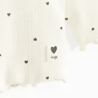 Cool Club, Bluza cu maneca lunga pentru fete, din tricot striat, alb