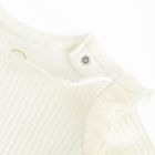 Cool Club, Bluza cu maneca lunga pentru fete, din tricot striat, alb