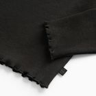 Cool Club, Bluza cu maneca lunga pentru fete, din tricot striat, negru