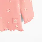 Cool Club, Bluza cu maneca lunga pentru fete, din tricot striat, roz