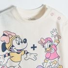 Cool Club, Bluza cu maneca lunga pentru fete, ecru, imprimeu Minnie Mouse