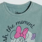 Cool Club, Bluza cu maneca lunga pentru fete, turcoaz, imprimeu Minnie Mouse