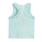 Cool Club, Bluza fara maneci pentru fete, culoare albastru deschis, imprimeu calut de mare
