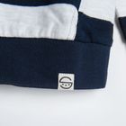 Cool Club, Bluza sport subtire pentru baieti, alb-bleumarin, in dungi