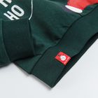 Cool Club, Bluza subtire pentru baieti, verde inchis, imprimeu Mos Craciun