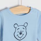 Cool Club, Body cu maneca lunga pentru baieti, albastru, bleumarin, imprimeu Winnie the Pooh, set, 3 buc.