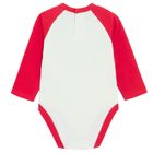 Cool Club, Body cu maneca lunga pentru bebelusi, alb, imprimeu Garfield